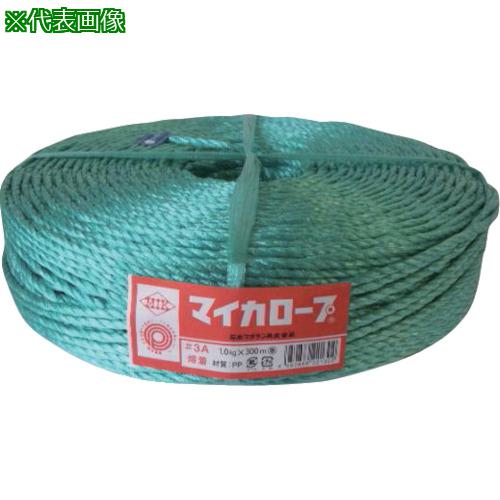 ■石本 マイカロープ#3A 1.0kg 緑《5巻入》〔品番:MLP3A〕【1268239×5:0】[送料別途見積り][法人・事業所限定][外直送][店頭受取不可]
