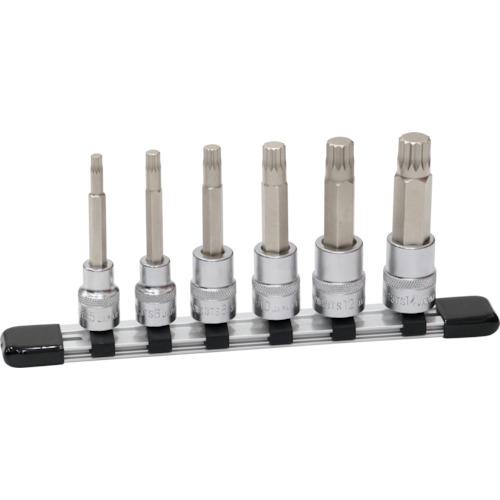 ■TONE 三重四角ビットソケットセット〔品番:TS306〕【1282842:0】[送料別途見積り][掲外取寄][店頭受取不可] 6,407円