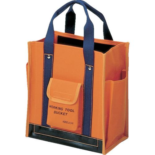 ■コヅチ 6号(オレンジ)防水帆布 ワーキングツールバッグ 小〔品番:TS12BOR〕【1283051:0】[送料別途見積り][掲外取寄][店頭受取不可]
