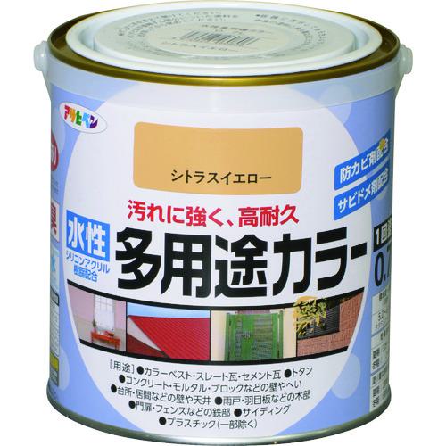 ■アサヒペン 水性多用途カラー0.7Lシトラスイエロー《6缶入》〔品番:460806〕【1283265×6:0】[送料別途見積り][店頭受取不可] 10,934円