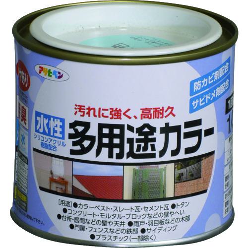 ■アサヒペン 水性多用途カラー1/5L 水色《6缶入》〔品番:460493〕【1283463×6:0】[送料別途見積り][掲外取寄][店頭受取不可]