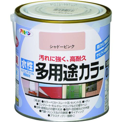 ■アサヒペン 水性多用途カラー0.7Lシャドーピンク《6缶入》〔品番:460820〕【1283468×6:0】[送料別途見積り][店頭受取不可]
