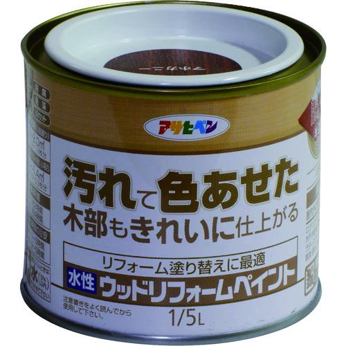 ■アサヒペン 水性ウッドリフォームペイント 1/5L マホガニー《6缶入》〔品番:462534〕【1285885×6:0】[送料別途見積り][掲外取寄][店頭受取不可]
