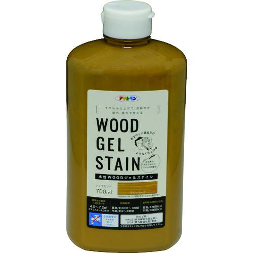 ■アサヒペン 水性WOODジェルステイン 700ml ライトオーク《20個入》〔品番:448989〕【1285926×20:0】[送料別途見積り][掲外取寄][店頭受取不可]