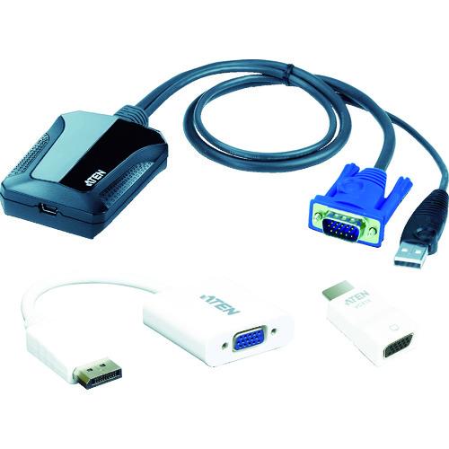 ■ATEN コンソールアダプター/USB/ラップトップ型(ITキット)〔品番:CV211CP〕【1290582:0】[店頭受取不可]