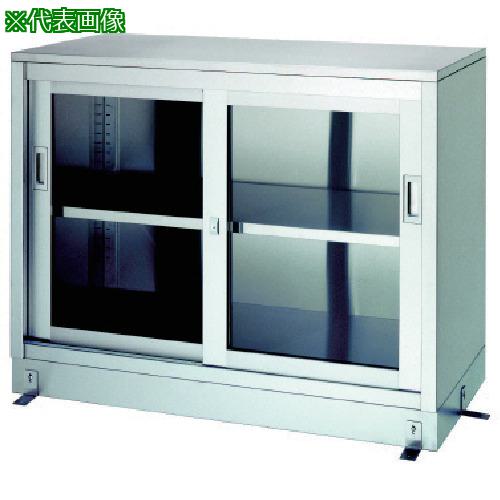 ■シンコー ステンレス保管庫(ガラス戸1段式・SUS430)W1800&times;D600&times;H950〔品番:LG18060〕【1298880:0】[法人・事業所限定][直送元][店頭受取不可]｜ホームセンターバロー　店