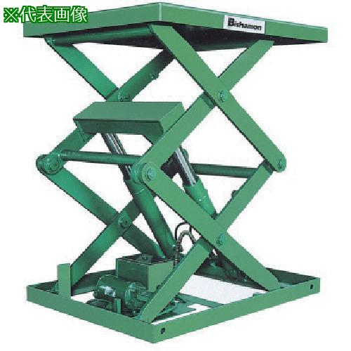 ■Bishamon テーブルリフト 1TON 均等荷重1000kg 揚程1380mm テーブル寸法950&times;900mm〔品番:2AX100BRB〕【1300511:0】[送料別途見積り][法人・事業所限定][直送][店頭受取不可]｜ホームセンターバロー　店