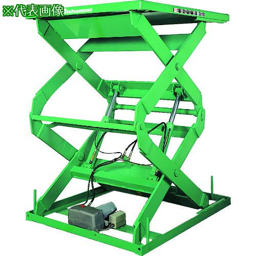 ■Bishamon テーブルリフト 1TON 均等荷重1000kg 揚程1800mm テーブル寸法1400&times;600mm〔品番:2X10614B〕【1314159:0】[送料別途見積り][法人・事業所限定][直送][店頭受取不可]｜ホームセンターバロー　店