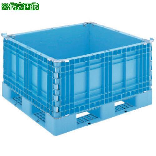 ■RISU 樹脂製 378299 パレットボックスBJ-S・1210x651段固定式 青〔品番:BJS1210X65〕【1325845:0】[送料別途見積り][法人・事業所限定][外直送][店頭受取不可]