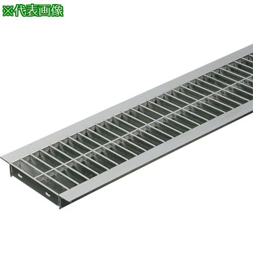■奥岡 ステンレス製 U字溝用 グレーチング 溝幅150用 P25 プレーン〔品番:OSU42515DP25〕【1326887:0】[送料別途見積り][法人・事業所限定][外直送][店頭受取不可]