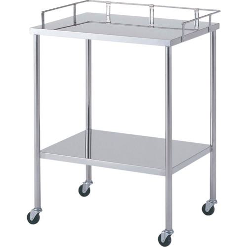 ■ヤマテック ステンレスワゴン W600×D450×H750(H800)〔品番:SUSBH6〕【1333911:0】[法人・事業所限定][外直送元][店頭受取不可]
