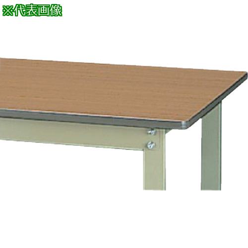 ■ヤマテック 中量作業台 ワークテーブル800シリーズ 固定式 W1500×D900×H740mm 木目柄/ヤマテックグリーン〔品番:SVM1590MG〕【1333948:0】[法人・事業所限定][外直送元][店頭受取不可]