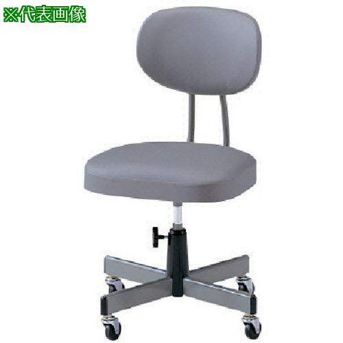 ■ノーリツ 事務用チェア グレー〔品番:T160〕【1334719:0】[送料別途見積り][法人・事業所限定][外直送][店頭受取不可]