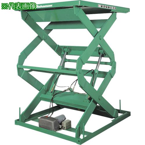 ■Bishamon テーブルリフト 1TON 均等荷重1000kg 揚程2400mm テーブル寸法1850&times;1200mm〔品番:2X11218B〕【1334740:0】[送料別途見積り][法人・事業所限定][直送][店頭受取不可]｜ホームセンターバロー　店