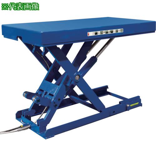 ■Bishamon テーブルリフト スーパーローリフト(超低床式) フットスイッチ 均等荷重3000kg 揚程861mm テーブル寸法1500&times;1000mm〔品番:LX300WMF〕【1337826:0】[送料別途見積り][法人・事業所限定][外直送][店頭受取不可]｜ホームセンターバロー　店