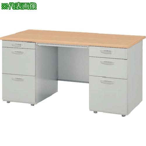 ■ライオン デスク ED-E147D-CB-MH〔品番:EDE147DCBMH〕【1345243:0】[送料別途見積り][法人・事業所限定][外直送][店頭受取不可]｜ホームセンターバロー　店