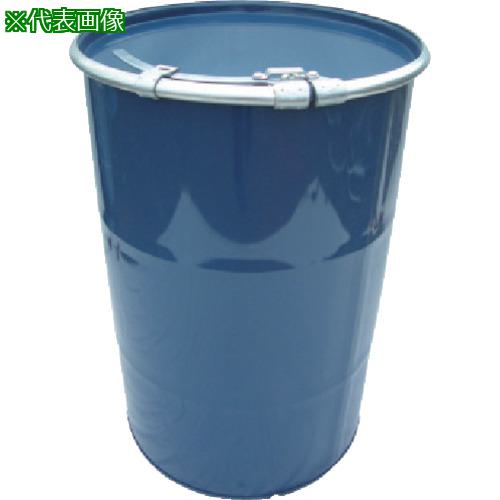 ■JFE 鋼製ドラム缶 オープンタイプ 内レバー式 100L〔品番:KD100LSTU〕【1346723:0】[法人・事業所限定][外直送元][店頭受取不可]