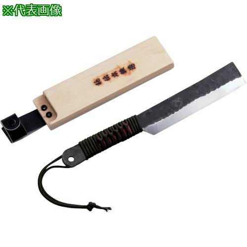 ■豊稔 山鉈両刃 木鞘入り165mm〔品番:HT3555〕【1351852:0】[送料別途見積り][法人・事業所限定][掲外取寄][店頭受取不可]