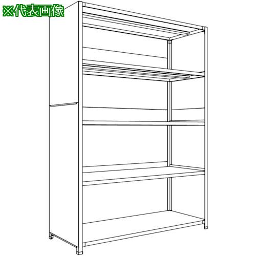■NF 背板・側板付軽量物品棚W1500D600H2100F5〔品番:LA75L25〕【1355535:0】[送料別途見積り][法人・事業所限定][外直送][店頭受取不可]｜ホームセンターバロー　店