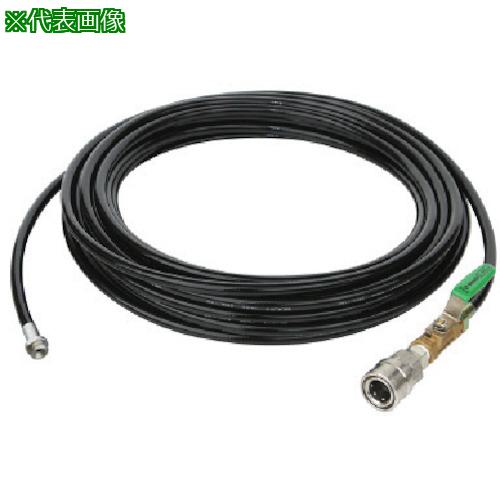■Asada 1/4洗管ホース コック付 20m SUSワンタッチカプラ仕様〔品番:HD03212〕【1356955:0】[送料別途見積り][掲外取寄][店頭受取不可]