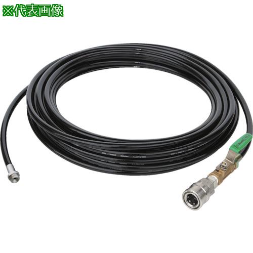 ■Asada 1/4洗管ホース コック付 10m クイックカプラ仕様〔品番:HD03206〕【1357012:0】[送料別途見積り][掲外取寄][店頭受取不可]