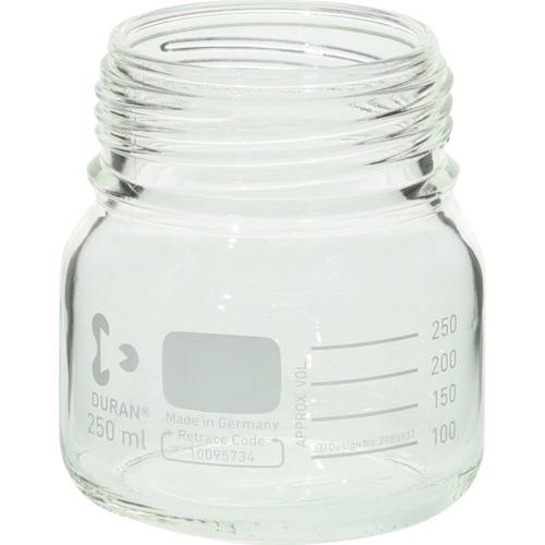 ■SIBATA 耐熱ねじ口びん 広口 びんのみ 250mL 10入〔品番:0172502505A〕【1358388:0】[送料別途見積り][掲外取寄][店頭受取不可]