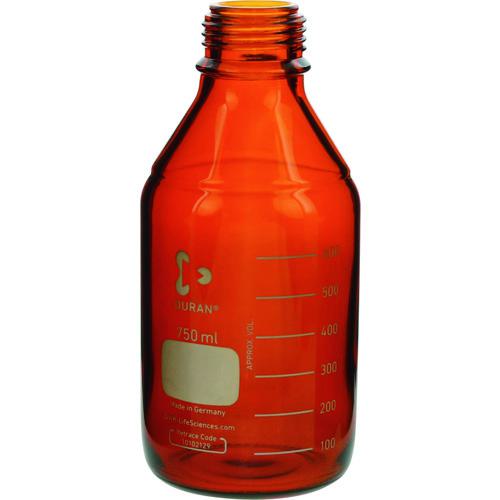 ■SIBATA 耐熱ねじ口びん 茶褐色 びんのみ 750mL 10入〔品番:0172107504A〕【1358481:0】[送料別途見積り][掲外取寄][店頭受取不可]