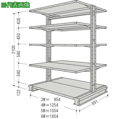 ■NF キャンチラック複式1連W1554D891H2100F5〔品番:CR75SW5〕【1358677:0】[送料別途見積り][法人・事業所限定][外直送][店頭受取不可] 87,483円
