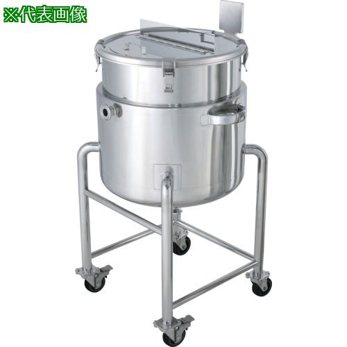 ■MONOVATE ステンレスタンク鏡板型攪拌機座付ジャケット容器80L〔品番:DTKJ47〕【1358911:0】[法人・事業所限定][外直送元][店頭受取不可]｜ホームセンターバロー　店