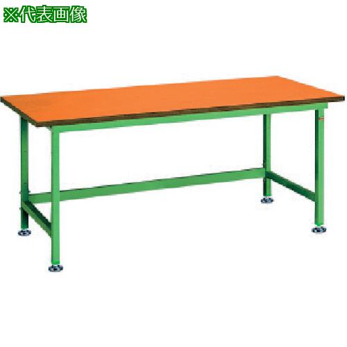 ■OS 中量作業台 木製天板 間口1800×奥行750×高さ750mm〔品番:NBW1870〕【1359493:0】[法人・事業所限定][直送元][店頭受取不可]