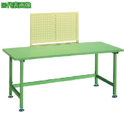 ■OS ボード付作業台 スチール天板 間口×奥行×高さ:1800×750×750mm〔品番:NBS1870W〕【1361054:0】[法人・事業所限定][直送元][店頭受取不可]