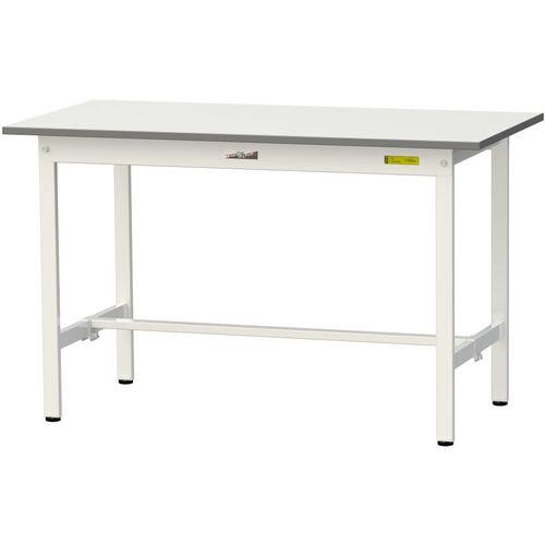 ■ヤマテック 軽量作業台 ワークテーブル150シリーズ 固定式 低圧メラミン天板 W1200&times;D600&times;H740mm シルキーホワイト〔品番:SUP1260WW〕【1361517:0】[法人・事業所限定][直送元][店頭受取不可]｜ホームセンターバロー　店