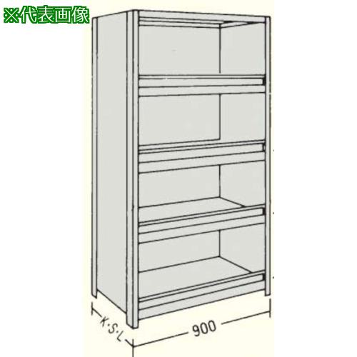 ■NF 前当り付軽量物品棚W900D600H1800F7〔品番:LA63L47〕【1363368:0】[送料別途見積り][法人・事業所限定][外直送][店頭受取不可]｜ホームセンターバロー　店