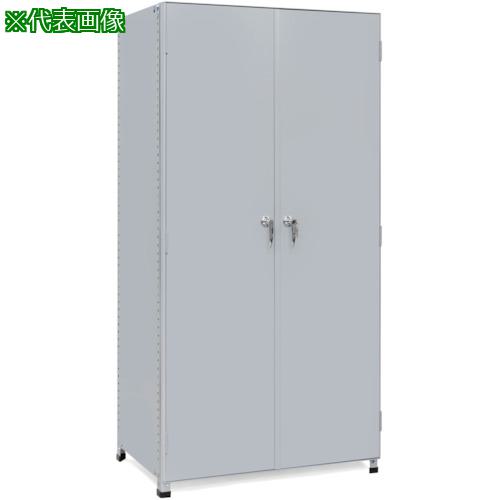 ■NF 背板・側板付扉付物品棚 間口900×奥行480mm 6段〔品番:LA63ST6〕【1363419:0】[送料別途見積り][法人・事業所限定][外直送][店頭受取不可]