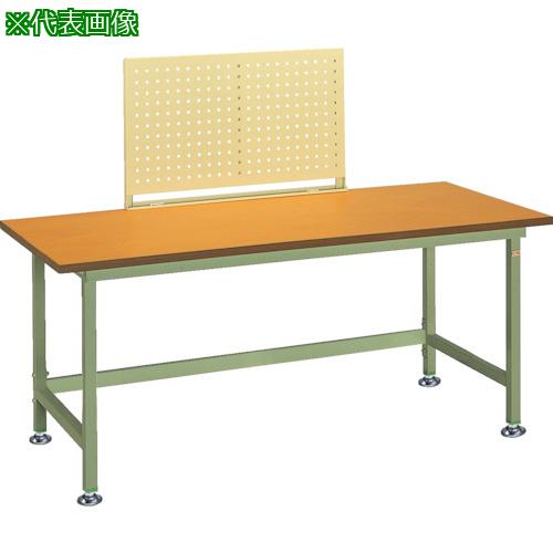 ■OS ボード付作業台 木製天板 間口1200&times;奥行750&times;高さ750mm〔品番:NBW1270W〕【1364144:0】[法人・事業所限定][直送元][店頭受取不可]｜ホームセンターバロー　店