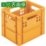 ■ヒシ 乳業用コンテナ 橙黄《500個入》〔品番:M12G〕【1364806×500:0】[送料別途見積り][法人・事業所限定][外直送][店頭受取不可]