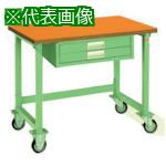 ■OS 移動式作業台 木製天板(厚み31mm)〔品番:BW965C〕【1367399:0】[法人・事業所限定][直送元][店頭受取不可]