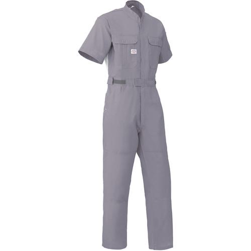 ■AUTO-BI SS(春夏)モデル 半袖つなぎ服3751-007グレー-LL〔品番:3751007LL〕【1368656:0】[送料別途見積り][掲外取寄][店頭受取不可]｜ホームセンターバロー　店