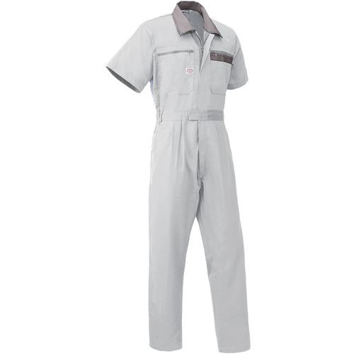 ■AUTO-BI SS(春夏)モデル 半袖つなぎ服5601-008シルバーグレー-M〔品番:5601008M〕【1368673:0】[送料別途見積り][掲外取寄][店頭受取不可]｜ホームセンターバロー　店