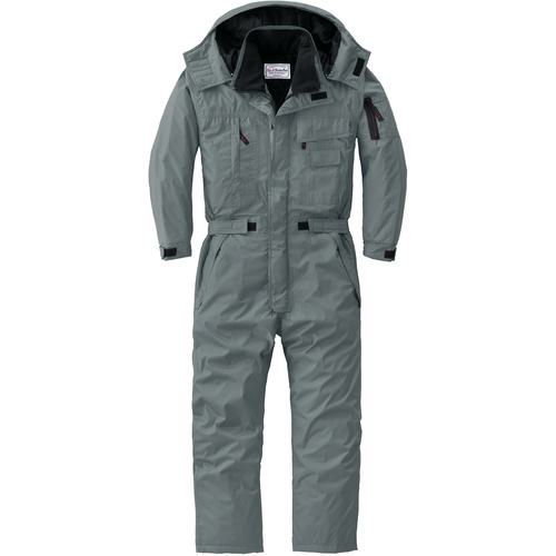■AUTO-BI AW(秋冬)モデル 防水防寒つなぎ服810-007グレー-5L〔品番:8100075L〕【1368990:0】[送料別途見積り][掲外取寄][店頭受取不可]