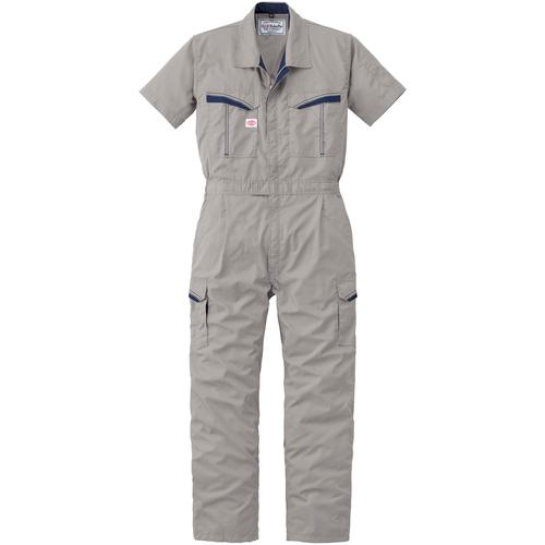■AUTO-BI SS(春夏)モデル 半袖つなぎ服8901-008シルバーグレー-3L〔品番:89010083L〕【1369162:0】[送料別途見積り][掲外取寄][店頭受取不可]｜ホームセンターバロー　店