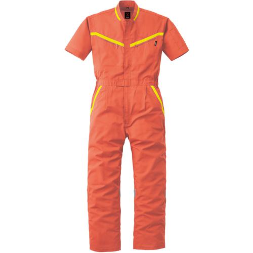 ■カンサイ SS(春夏)モデル 反射型半袖つなぎ服259-003オレンジ-S〔品番:259003S〕【1369850:0】[送料別途見積り][掲外取寄][店頭受取不可]