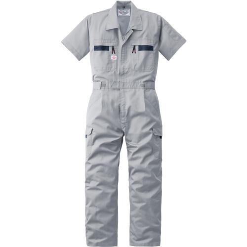■AUTO-BI SS(春夏)モデル 半袖つなぎ服8701-007グレー-4L〔品番:87010074L〕【1370026:0】[送料別途見積り][掲外取寄][店頭受取不可]｜ホームセンターバロー　店 9,315円