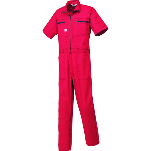 ■AUTO-BI 半袖つなぎ服6201-005レッド-5L〔品番:62010055L〕【1370907:0】[送料別途見積り][掲外取寄][店頭受取不可]｜ホームセンターバロー　店