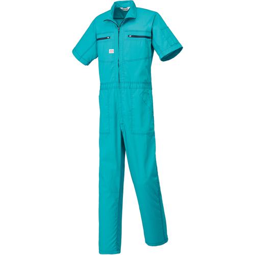 ■AUTO-BI 半袖つなぎ服6201-010グリーン-S〔品番:6201010S〕【1371161:0】[送料別途見積り][掲外取寄][店頭受取不可]｜ホームセンターバロー　店