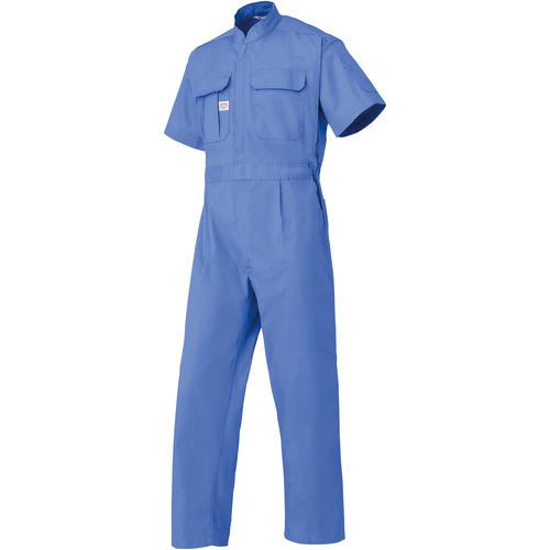 ■AUTO-BI SS(春夏)モデル 半袖つなぎ服3651-004スカイブルー-5L〔品番:36510045L〕【1371363:0】[送料別途見積り][掲外取寄][店頭受取不可] 7,709円