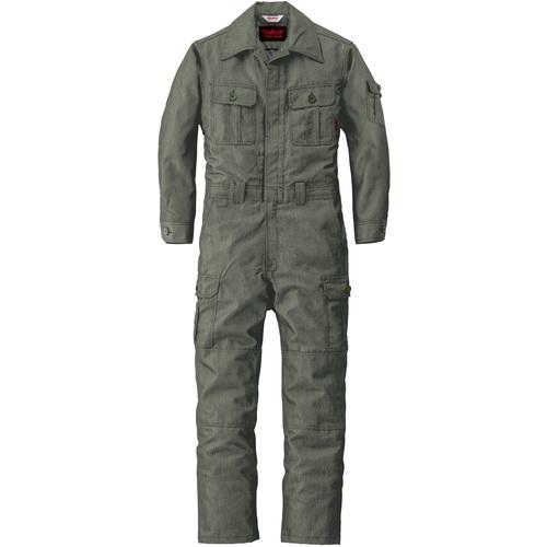 ■AUTO-BI つなぎ服1-013アーミーグリーン-5L〔品番:10135L〕【1371454:0】[送料別途見積り][掲外取寄][店頭受取不可]