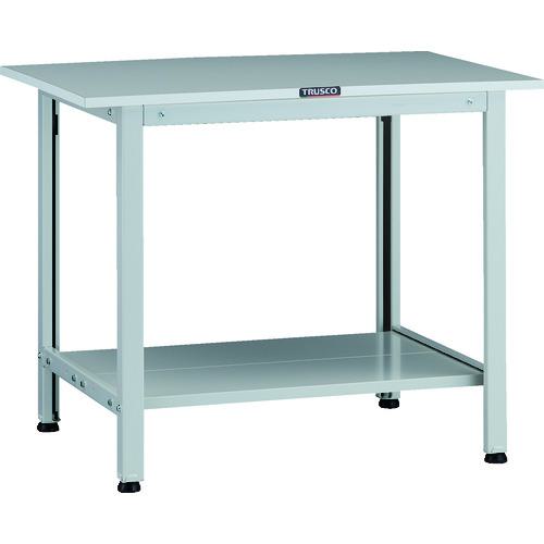 ■TRUSCO 軽荷重作業台(200kg)AO型 900X600XH740 下棚2枚付 ホワイト色〔品番:AOR0960LT2〕【1371683:0】[法人・事業所限定][直送元][店頭受取不可]