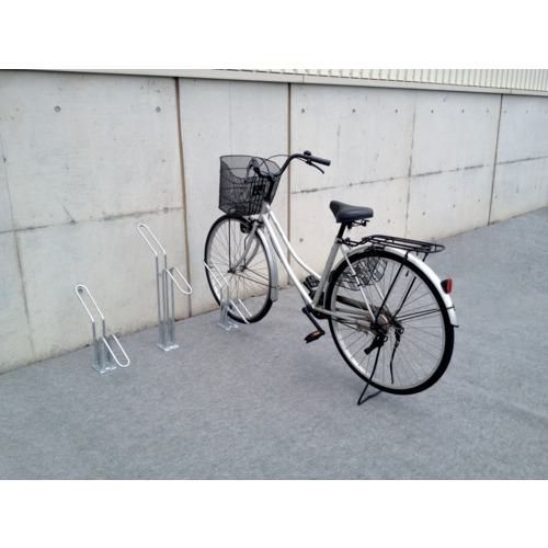 ■DAIKEN 平置き自転車ラック独立式サイクルスタンド スタンド高タイプ〔品番:CSH1BS〕【1373778:0】[送料別途見積り][法人・事業所限定][直送][店頭受取不可]