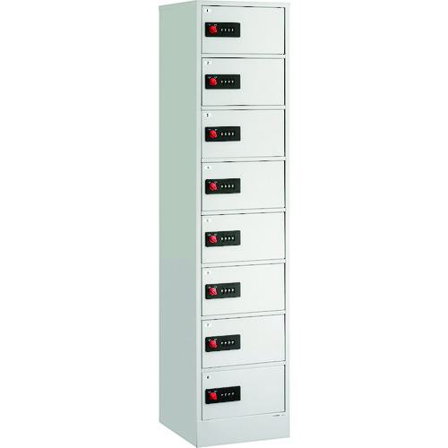 ■エーコー 一時保管庫(非耐火) LKロッカー ダイヤルナンバーリゼロロック式 1列8段 LK-408W〔品番:LK408W〕【1373787:0】[送料別途見積り][法人・事業所限定][直送][店頭受取不可]｜ホームセンターバロー　店